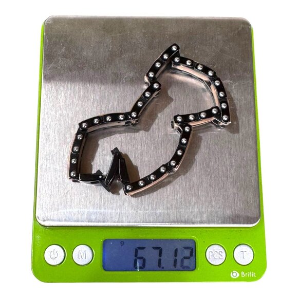 Mens Black Rose Gold Stainless Steel Cable Link Wire Accent Bracelet  8.5" Gift - Picture 7 of 8